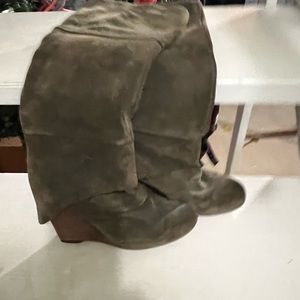 Fergie wedge heeled knee boots